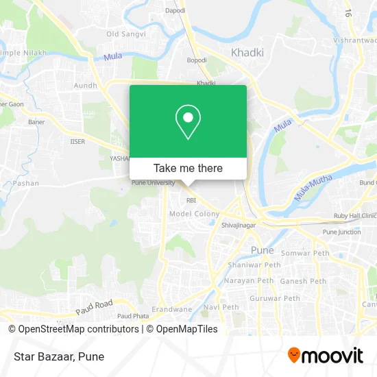 Star Bazaar map