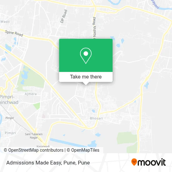 Admissions Made Easy, Pune map