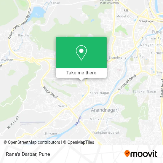 Rana's Darbar map