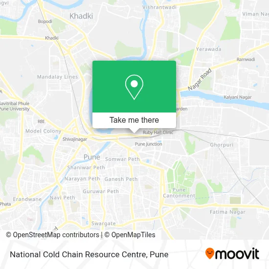 National Cold Chain Resource Centre map