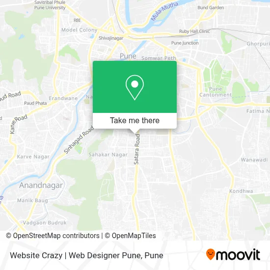 Website Crazy | Web Designer Pune map