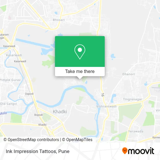 Ink Impression Tattoos map