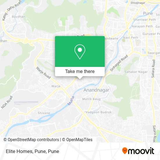 Elite Homes, Pune map