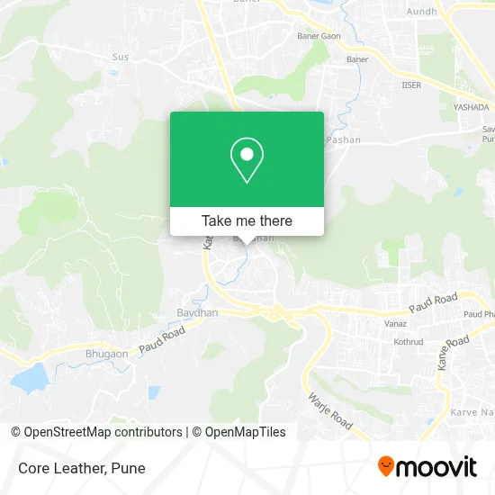Core Leather map