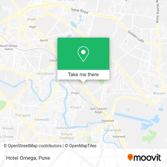 Hotel Omega map