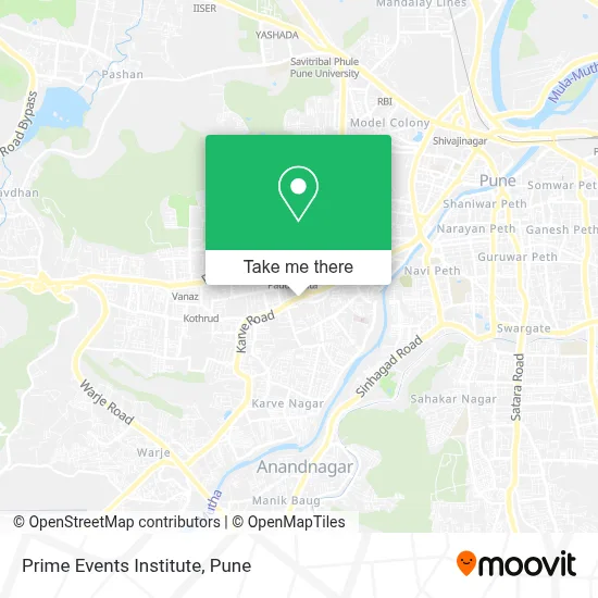 Prime Events Institute map