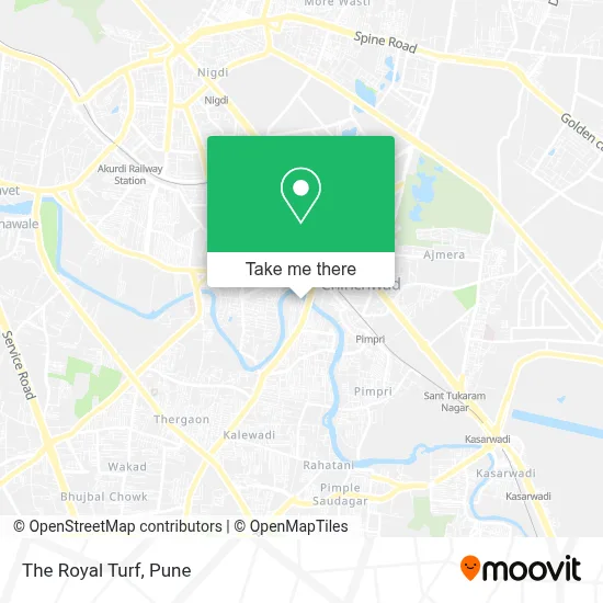 The Royal Turf map