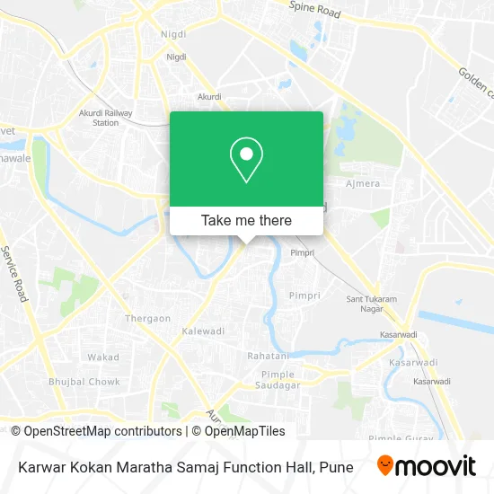 Karwar Kokan Maratha Samaj Function Hall map