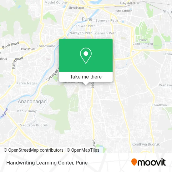 Handwriting Learning Center map