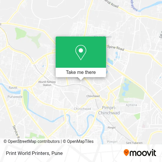 Print World Printers map
