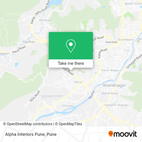Alpha Interiors Pune map
