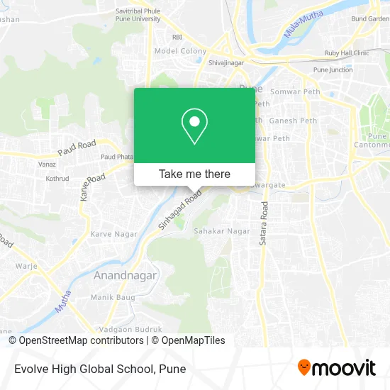 Evolve High Global School map