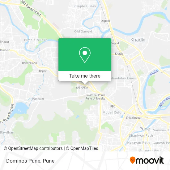 Dominos Pune map