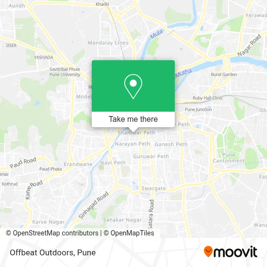 Offbeat Outdoors map