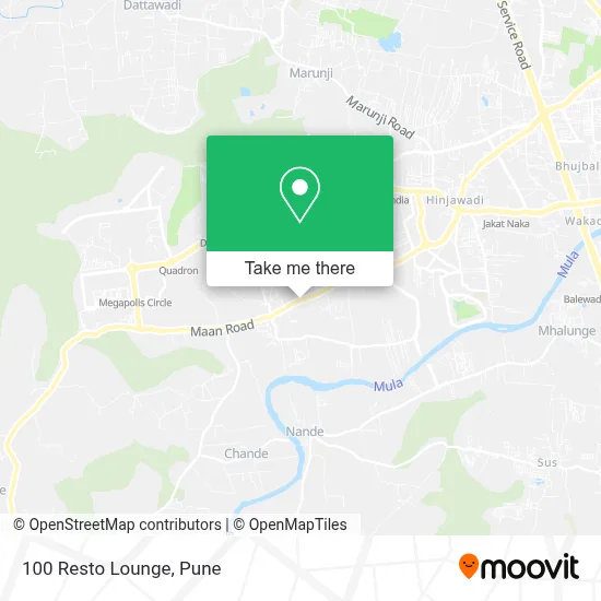 100 Resto Lounge map