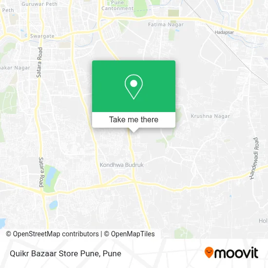 Quikr Bazaar Store Pune map