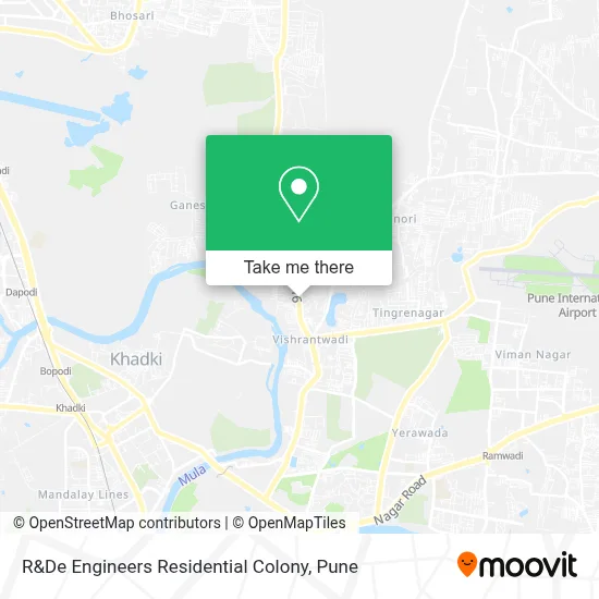 R&De Engineers Residential Colony map