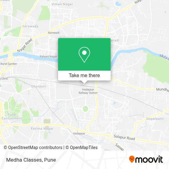Medha Classes map