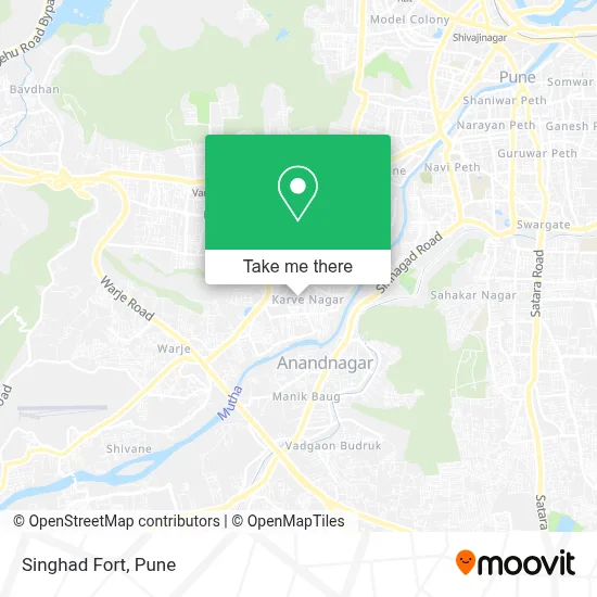 Singhad Fort map