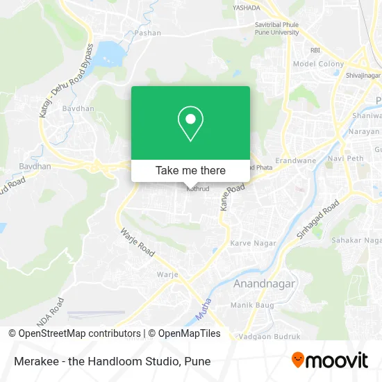 Merakee - the Handloom Studio map