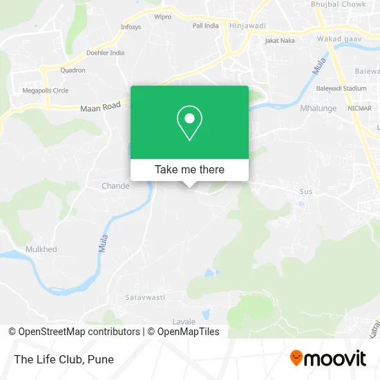 The Life Club map