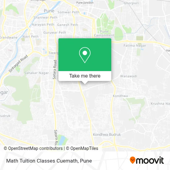 Math Tuition Classes Cuemath map