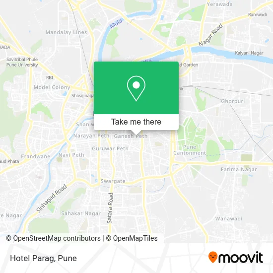 Hotel Parag map