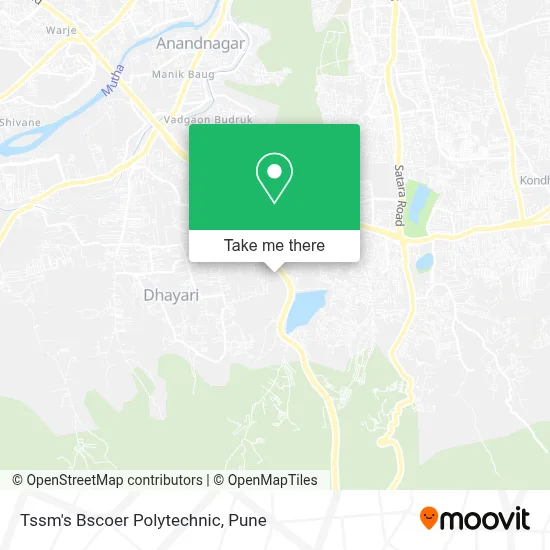 Tssm's Bscoer Polytechnic map