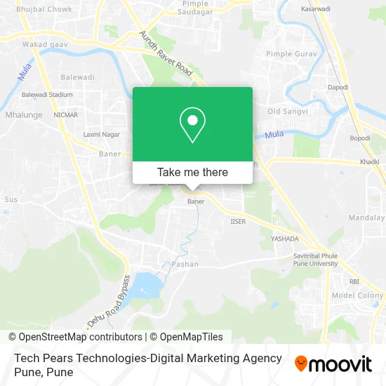 Tech Pears Technologies-Digital Marketing Agency Pune map