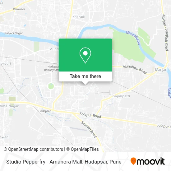 Studio Pepperfry - Amanora Mall, Hadapsar map