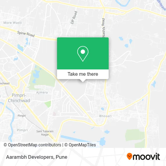 Aarambh Developers map