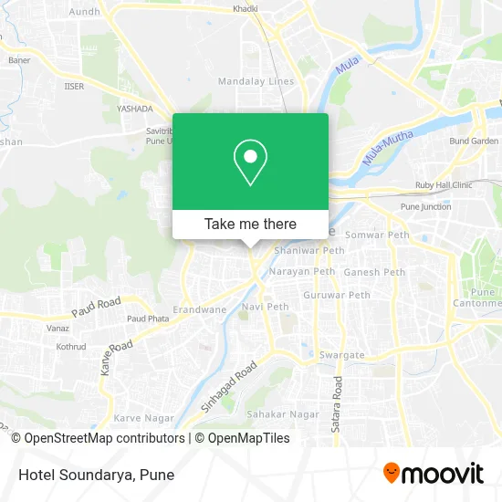 Hotel Soundarya map