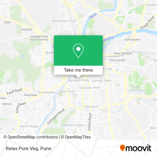 Relax Pure Veg map
