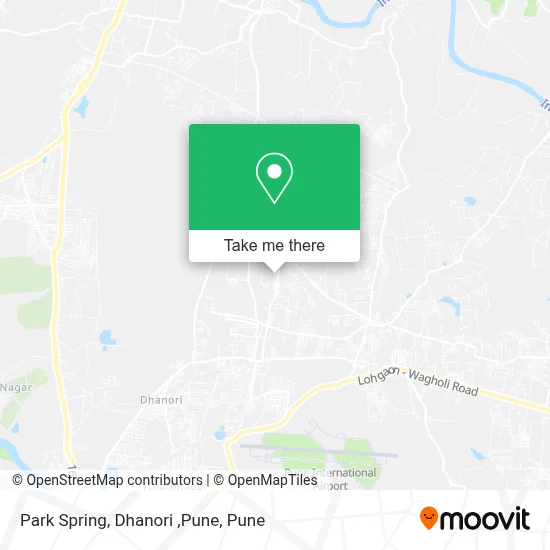 Park Spring, Dhanori ,Pune map