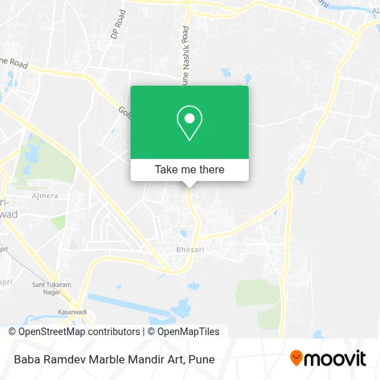 Baba Ramdev Marble Mandir Art map