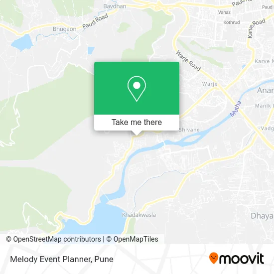 Melody Event Planner map
