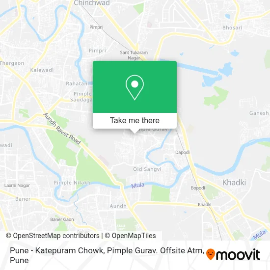 Pune -  Katepuram Chowk, Pimple Gurav. Offsite Atm map