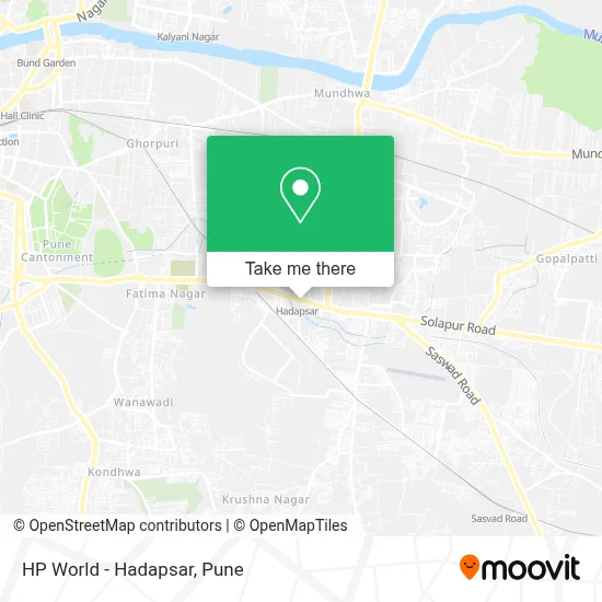HP World - Hadapsar map