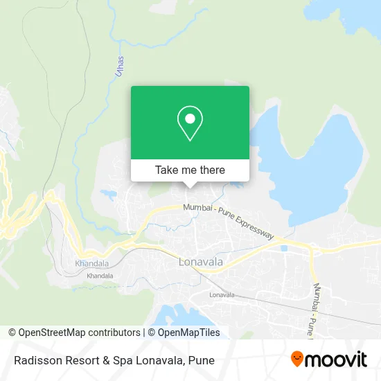 Radisson Resort & Spa Lonavala map