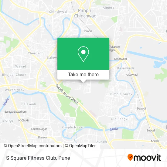 S Square Fitness Club map