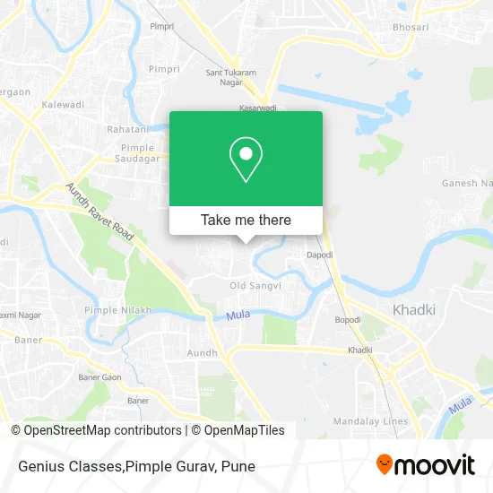 Genius Classes,Pimple Gurav map
