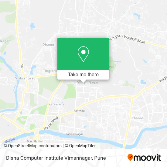 Disha Computer Institute Vimannagar map