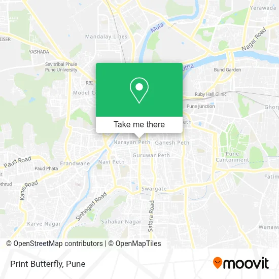 Print Butterfly map