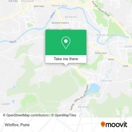 Wildfire map