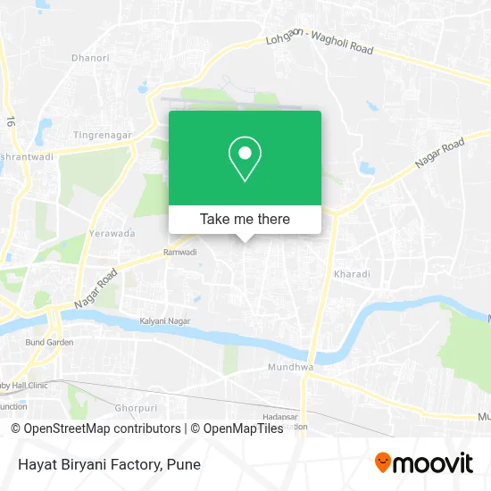 Hayat Biryani Factory map
