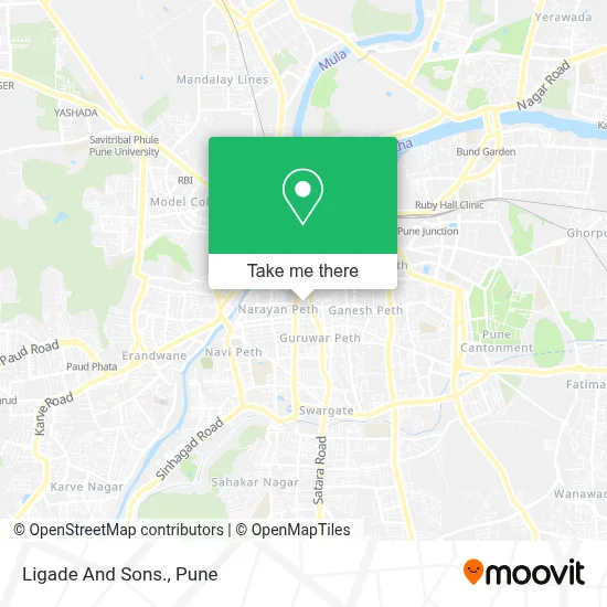 Ligade And Sons. map
