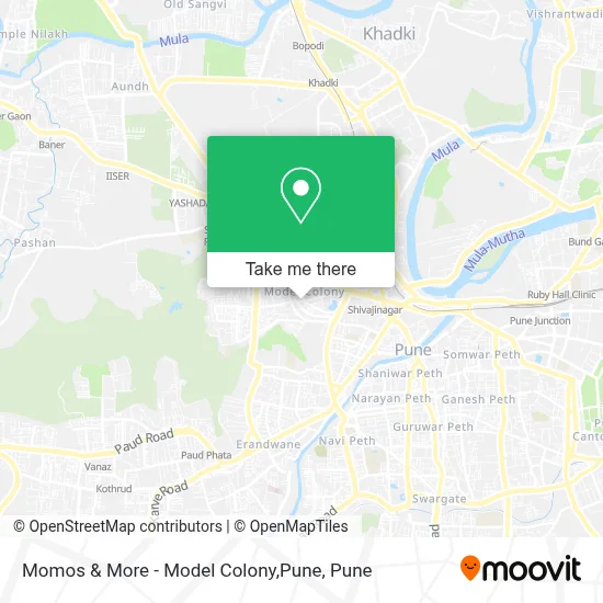 Momos & More - Model Colony,Pune map