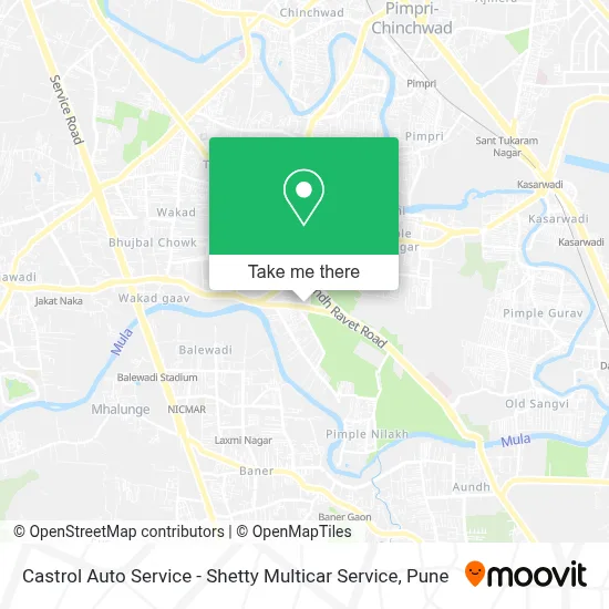 Castrol Auto Service - Shetty Multicar Service map