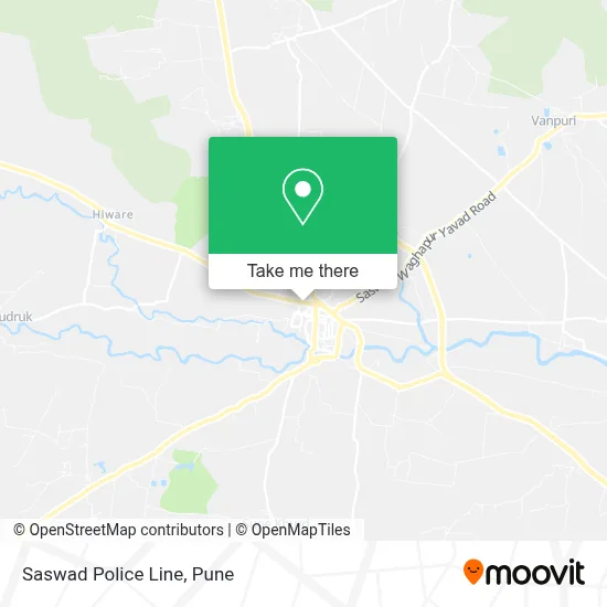 Saswad Police Line map