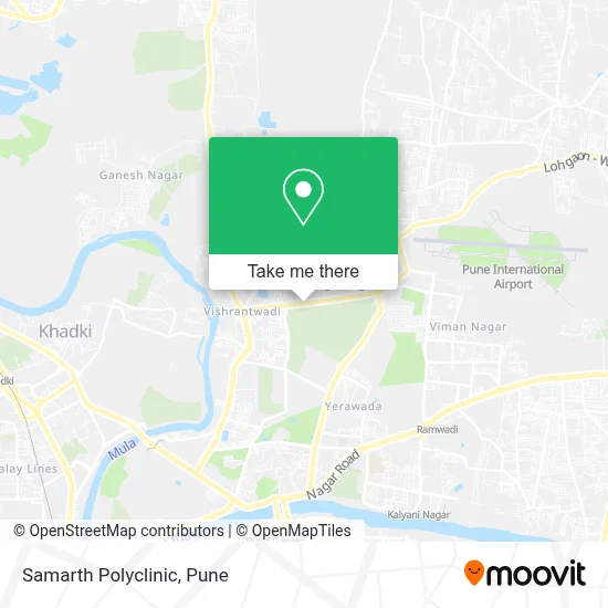 Samarth Polyclinic map